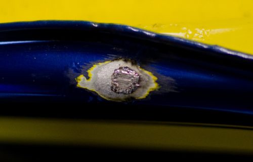 Motorrad-Tank geschweißt Material: Aluminium