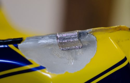 Motorrad-Tank geschweißt Material: Aluminium