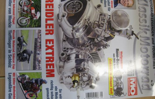 KlassikMotorrad Ausg. 5 Bericht über das von Herrn Kromer aufbereitete Getriebe Gehäuse! Vielen Dank!
