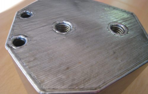 Einsatz - Fläche komplett aufgeschweißt